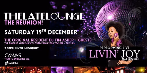 THE LATE LOUNGE - THE REUNION \/\/ Saturday 19th December 