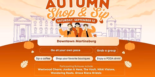 Autumn Shop & Sip \ud83d\udecd \ud83c\udf42 \ud83c\udf79 