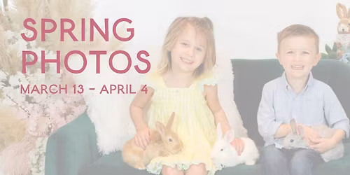 Spring Photos with Live Bunnies