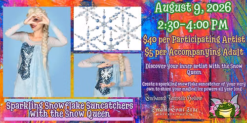 Art with Character: Sparkling Snowflake Suncatchers with the Snow Queen