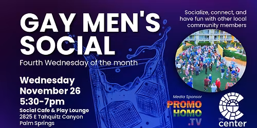 Gay Men's Social - November 2025