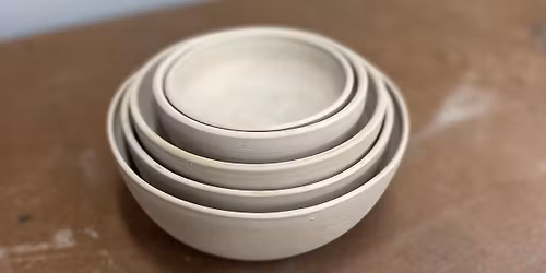 Wheel Throwing Topics: Nesting Bowls for Skilled Beginner\/Int. Skill Levels