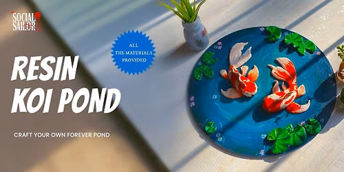 Resin Koi Pond Art - Bangalore