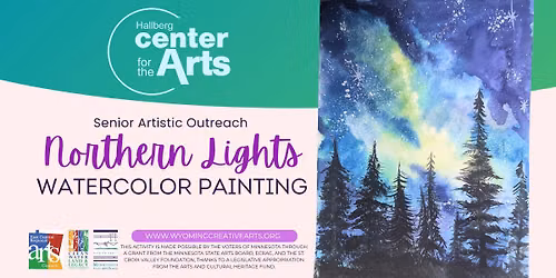 Watercolor Northern Lights- Senior Artistic Outreach