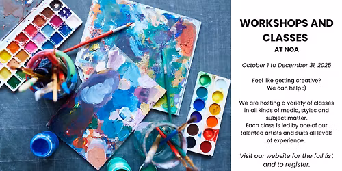Winter and Fall Art Workshops