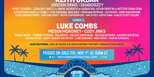 Tortuga Music Festival - Saturday at Fort Lauderdale Beach