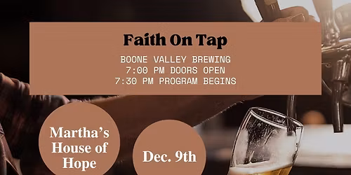 Faith On Tap - Martha's House of Hope