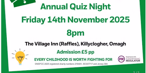 NSPCC Omagh District Annual quiz