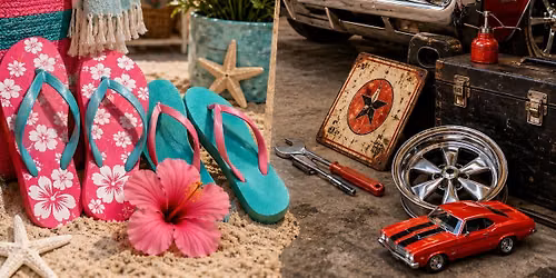 Flip Flops & Fresh Finds ALONG with Garage Row