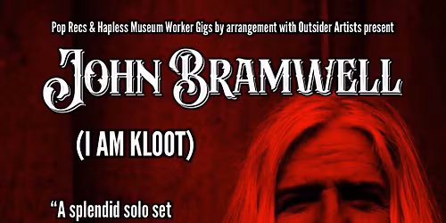 John Bramwell (I Am Kloot) live at Pop Recs