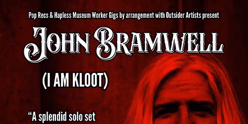 John Bramwell (I Am Kloot) live at Pop Recs