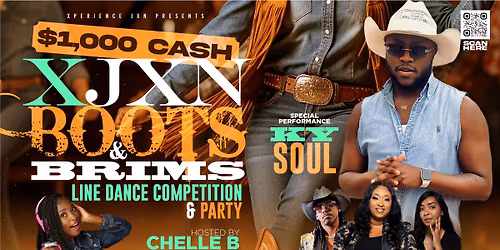 $1000 XJXN Boots & Brims Line Dance Competition & Party