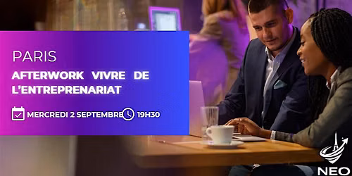 Affiche Afterwork - Vivre de L'entreprenariat - Paris