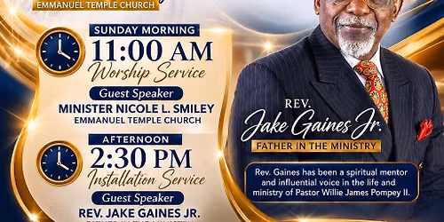 1:1 Ministry Pastors Installation Service