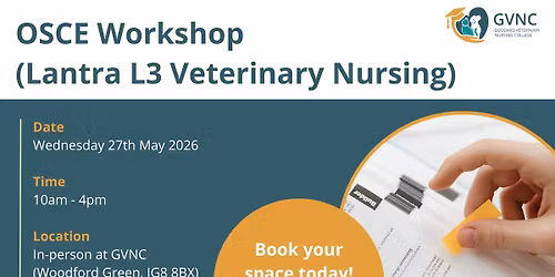 OSCE Workshop (Lantra L3 Veterinary Nursing)