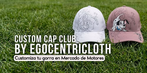 CUSTOM CAP CLUB: Pinta tu propia gorra en Mercado de Motores