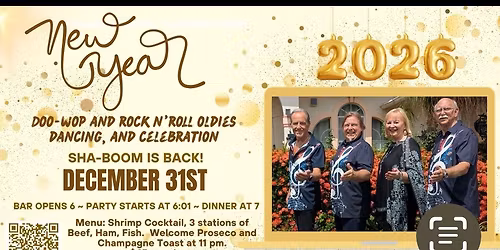 New Year's Eve Party with Sha-Boom