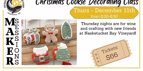 Christmas Cookie Decorating Class @ Nasketucket Bay Vineyard