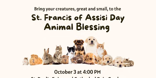 Animal Blessing Service at St. Paul's