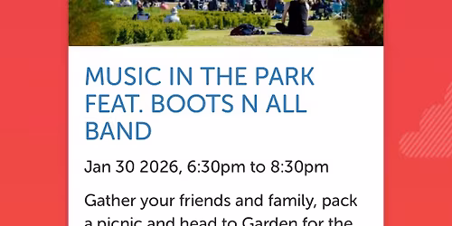 Summer in the Parks. Boots N All