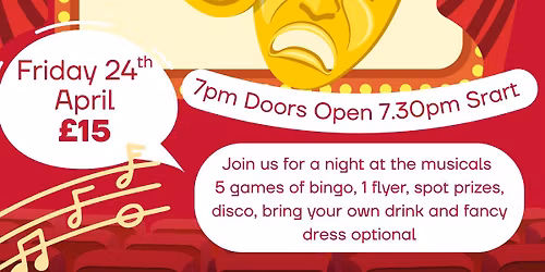 Boozy Bingo at the Musicals