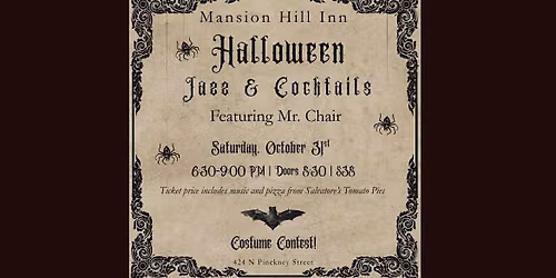 Halloween Jazz & Cocktails with Mr. Chair