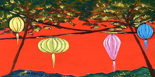 Sip & Paint at Velo Lounge, Bath - "Hoi An Glow"