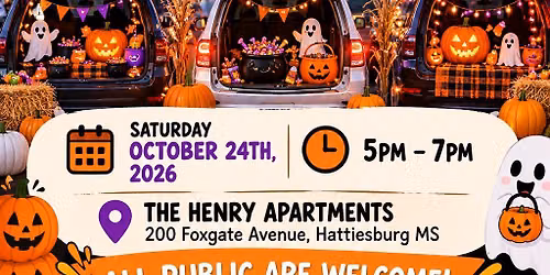 Trunk Or Treat- All Are Welcome!