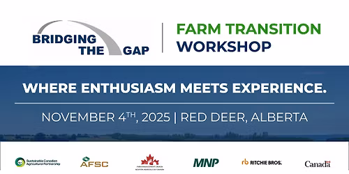 Bridging the Gap: Farm Transition Workshop - Red Deer