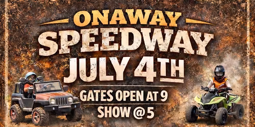 Onaway speedway 4th of July crazy trailer night 