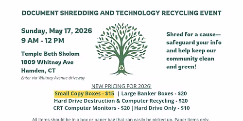 Document Shredding Event at Temple Beth Sholom