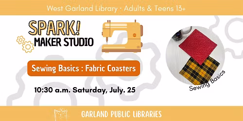 Sewing Basics Project Class: Fabric Coasters