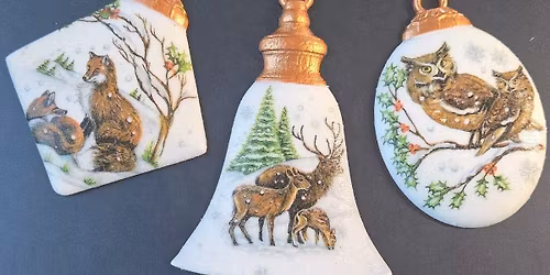 Resin Decoupage Ornaments