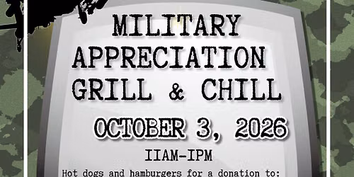 October military appreciation grill & chill