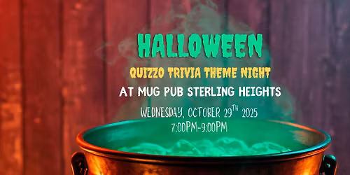 Halloween Quizzo Trivia at Mug Pub Sterling Heights || 7 PM