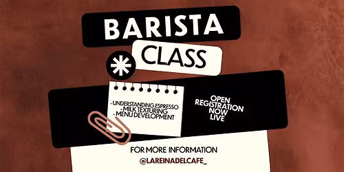 Beginner Barista Workshop: Espresso, Milk & Menu