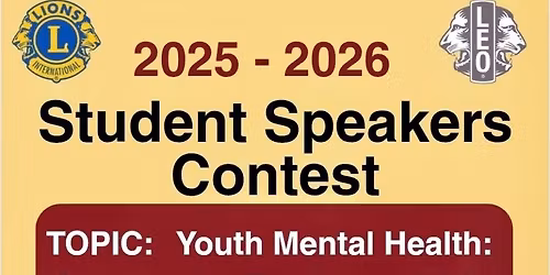 Carson Lions Student Speaker Contest