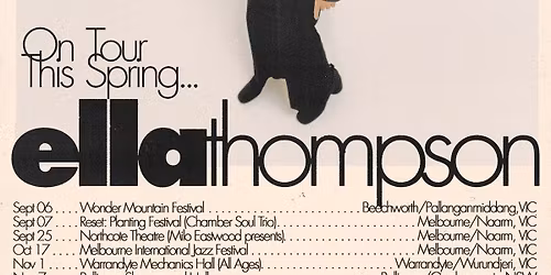 Ella Thompson Tour - Bellingen Showground Hall