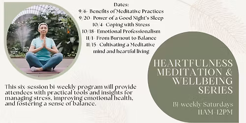 Heartfulness Meditation & Wellbeing Series