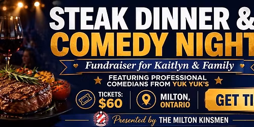 Steak Dinner and Comedy Night
