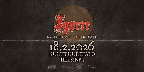 TuskaLive: Igorrr 18.2.2026, Kulttuuritalo, Helsinki