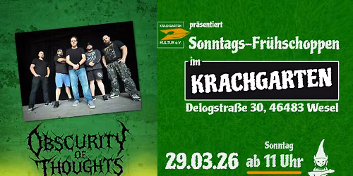Metal-Fr\u00fchschoppen mit Livemusik Obscurity of Thoughts