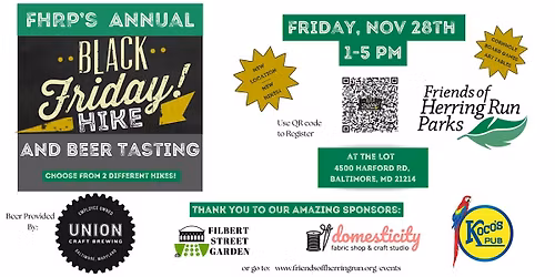 FHRP's Annual Black Friday Hike & Beer Tasting