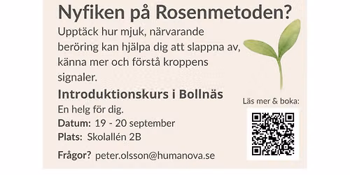 Rosenmetoden - Introduktionskurs, Bolln\u00e4s