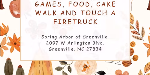 Annual Fall Festival & Touch a Firetruck Event