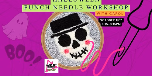 Halloween Themed Punch Needle Workshop