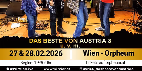 15 Jahre WIR4 Jubil\u00e4umstour 2026 - Wien\/Orpheum