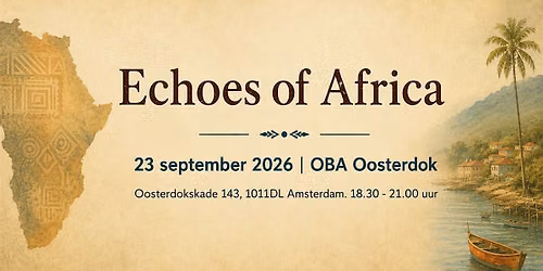 Boekpresentatie Echoes of Africa \u2013 Bob Harms