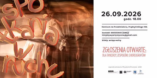 SPOTKANIA W RUCHU |  ZG\u0141OSZENIA OTWARTE | 26.09.2026