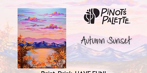 Autumn Sunset Paint and Sip Night Out